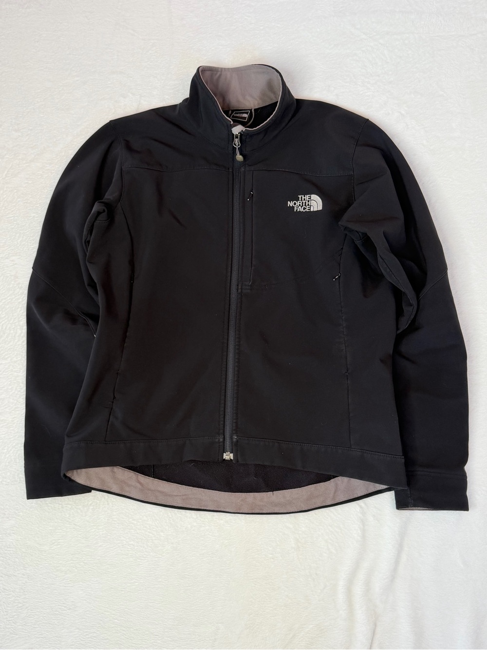 The North Face Apex Soft Shell Jacket Womens Medium Black Full Zip Outdoor